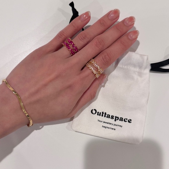 Pink Crystal Rings - Picture 6 of 6